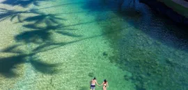 Snorkelers in a lagoon. Credit - Hilton Waikoloa Village