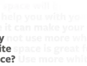 White space graphic.