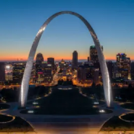 St. Louis and Gateway Arch