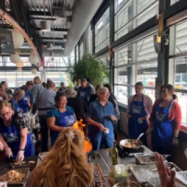 Cooking class at Milwaukee Public Market